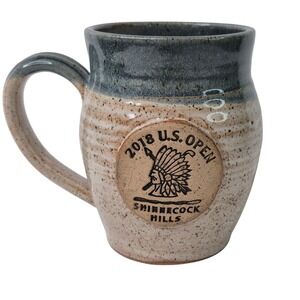 Bridges Pottery Earthenware Ceramic Mug 2018 US Open PGA Shinnecock Hand Crafted